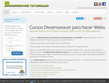 Tablet Screenshot of dreamweaver-tutoriales.com